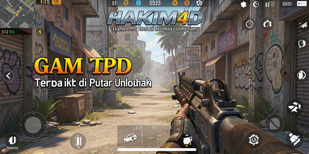 Tangkapan layar HAKIM4D menunjukkan aksi menegangkan dalam gameplay TPS.