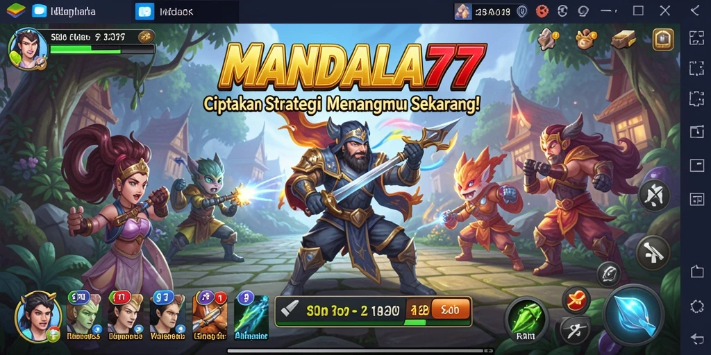 Gameplay menantang dalam MANDALA77 yang menguji strategi pemain.
