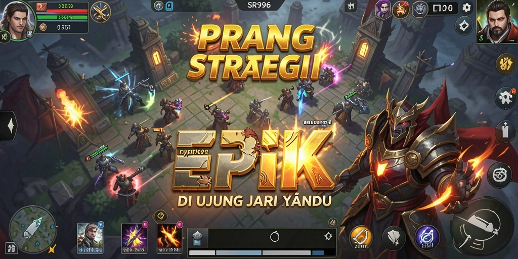 Gameplay strategis epik dan menegangkan di SR996.